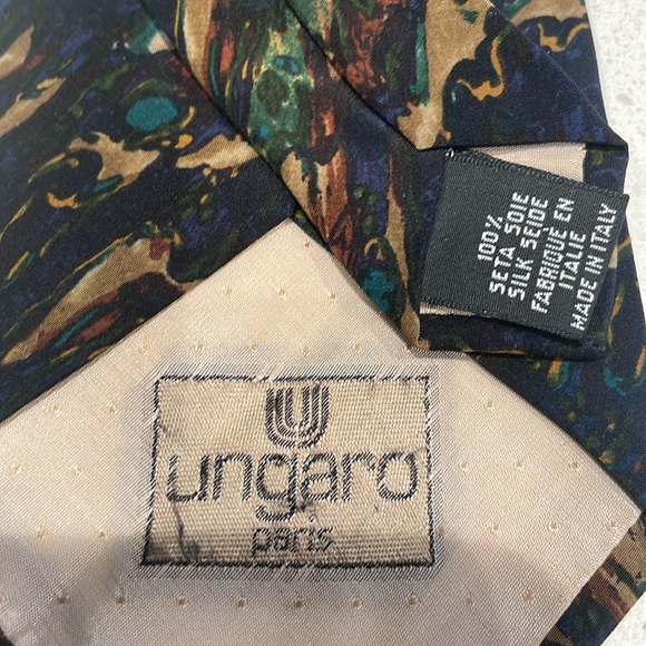 Ungaro Paris -  100% Silk Tie,  Made in Italy. - Picture 4 of 4